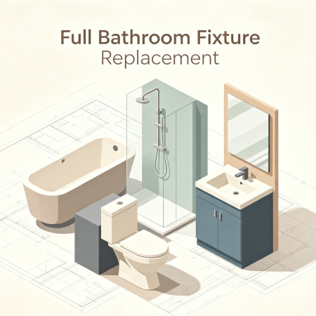 Full Bathroom Fixture Replacement