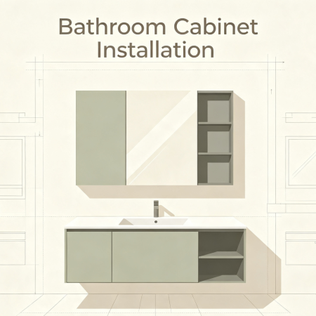 Bathroom Cabinet Installation
